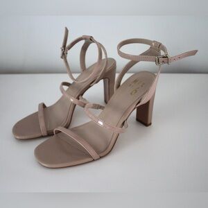 Strappy Nude Sandal Heels